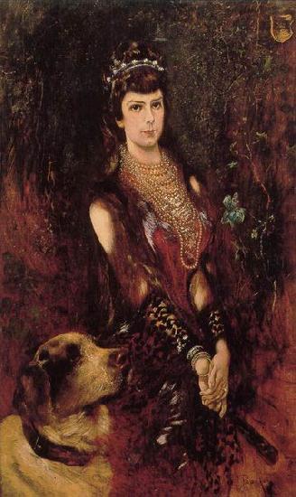 Anton Romako Portrait of Empress Elisabeth oil painting picture